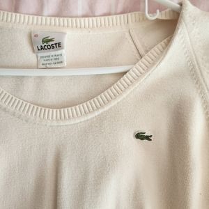 Cream Lacoste Sweater